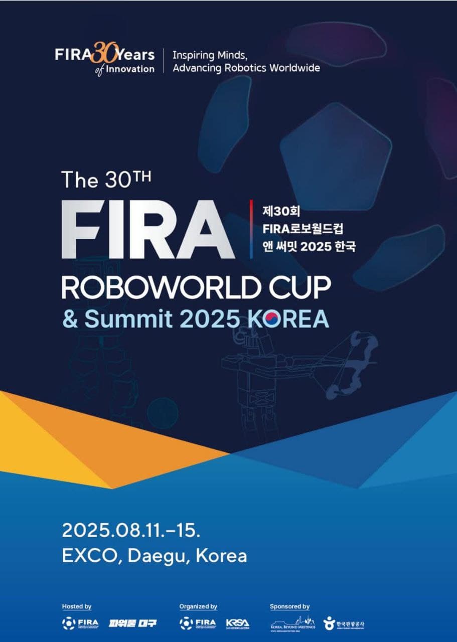 FIRA RoboWorld Cup & Summit 2025 Poster